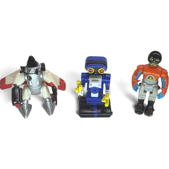 Galoob Other - Vintage 1993 Galoob Micro Machines Z-Bots Series 2 Airborg Redwing Stunnor Lot